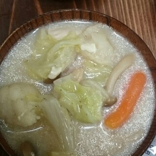 ホッコリ美味しい、豆乳スープ